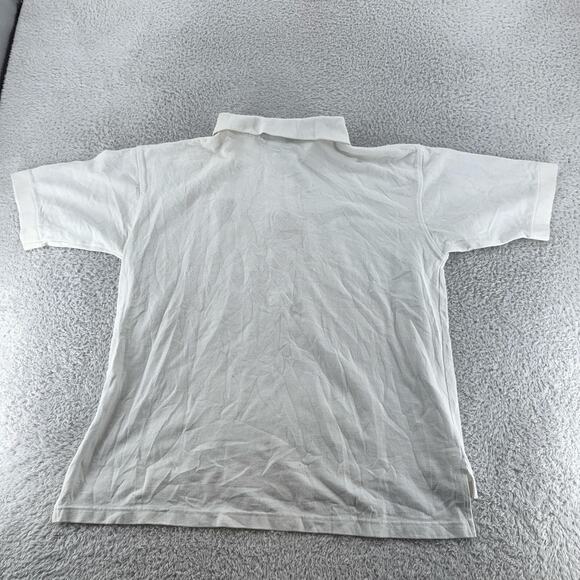 Disney Mickey Mouse Polo Shirt Mens Large White Embroidered Classic Made USA 90s - Picture 3 of 6